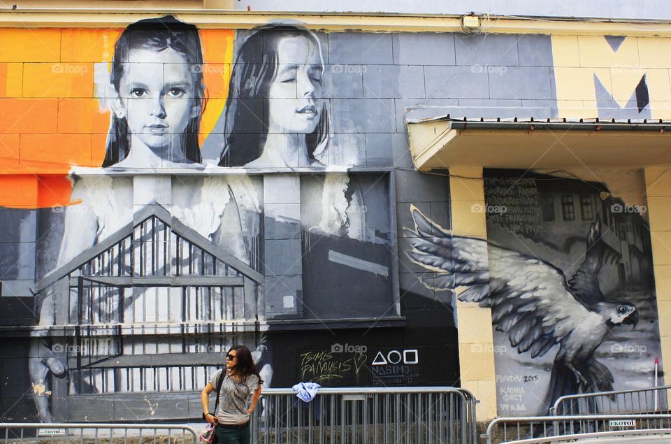 Street art in Plovdiv, Bulgaria