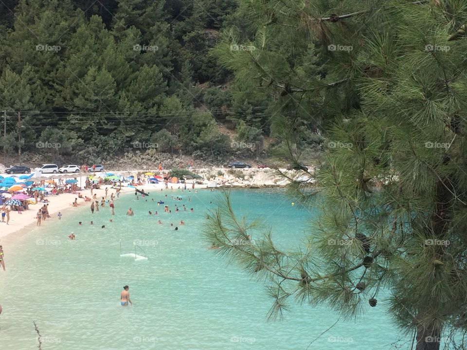 Saliara beach Thassos island in northern Greece