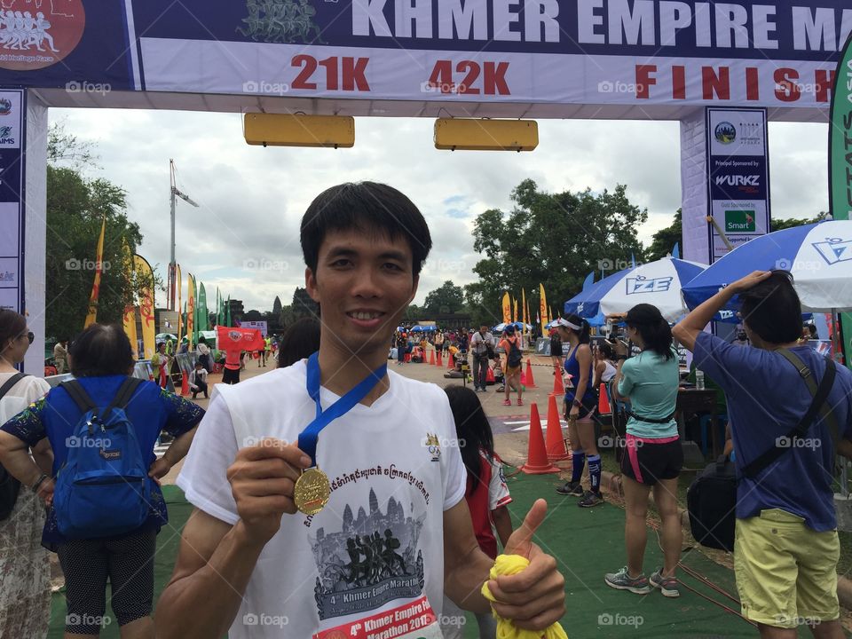 Marathon Angkor Empire 06.08.2017
Finished with team is better than success alone