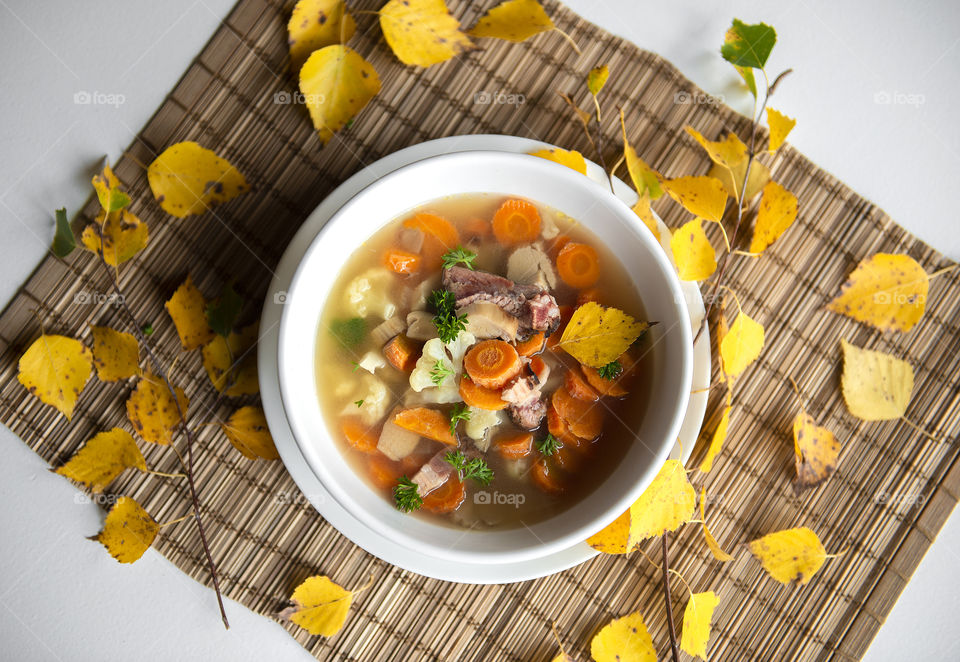 Mushrooms soup