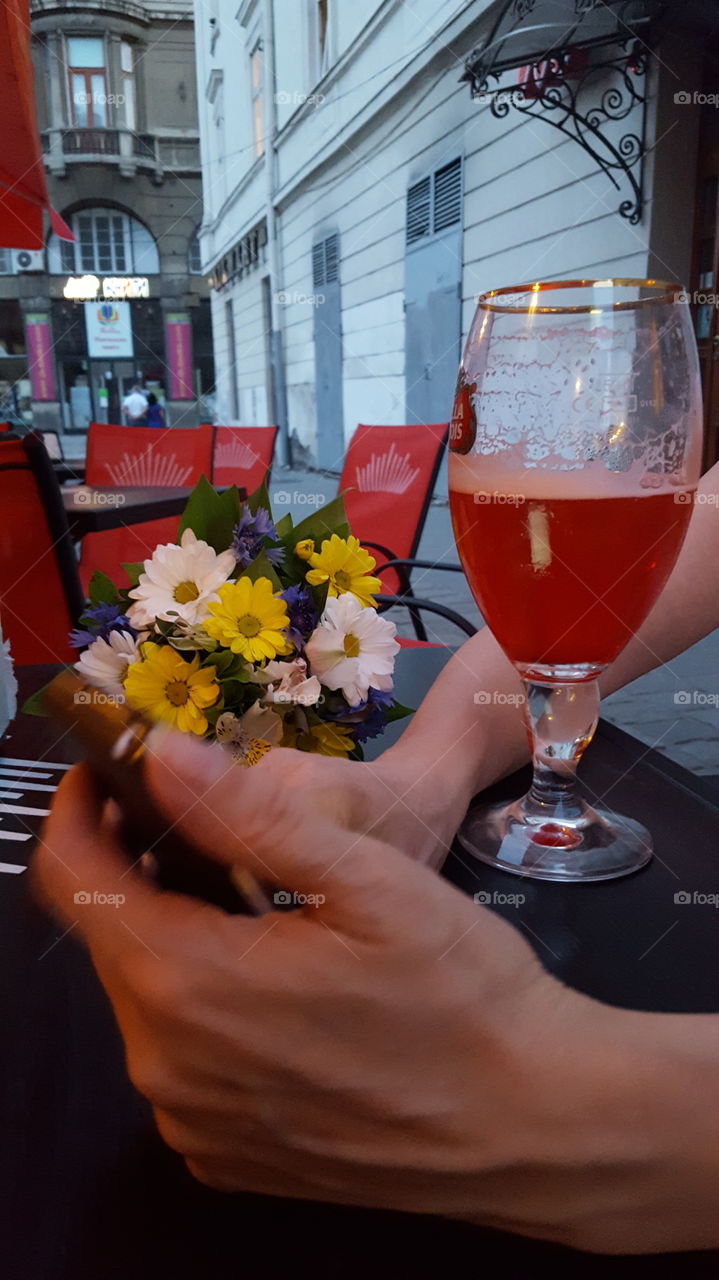 Relaxing in the city. Lviv, Ukraine