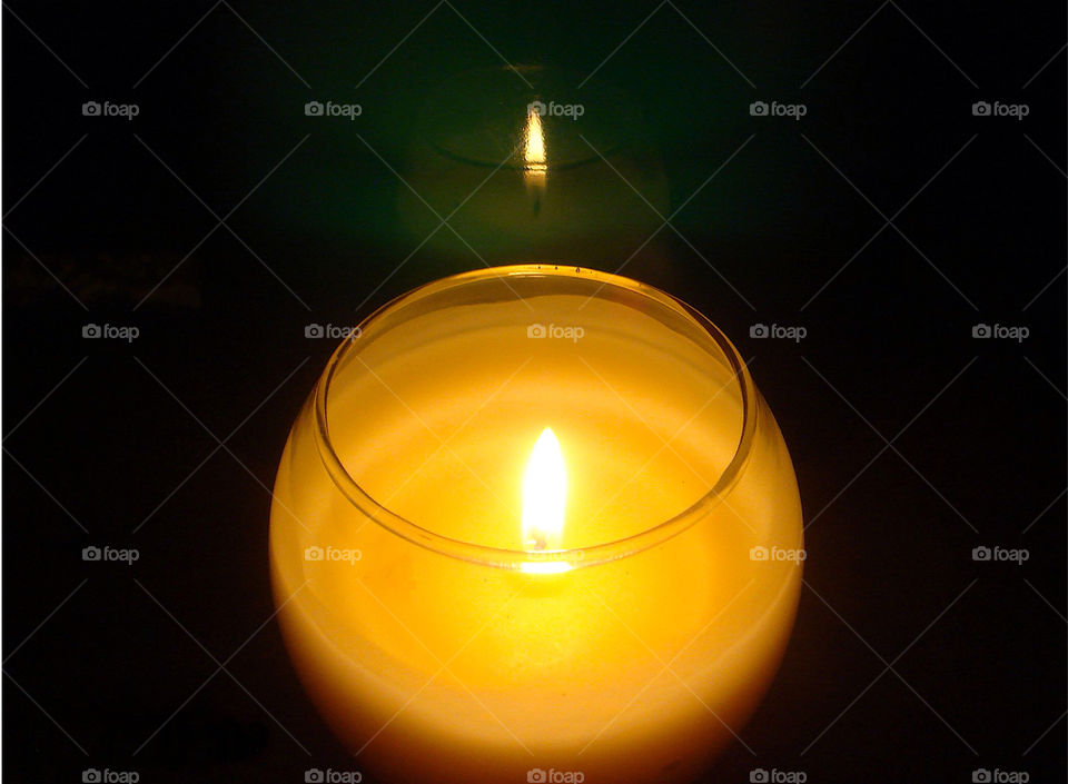 light candle romance reflection by uzzidaman
