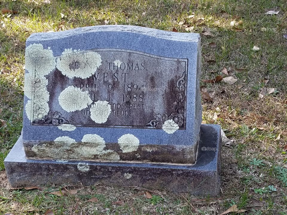 Old Mossy Headstone