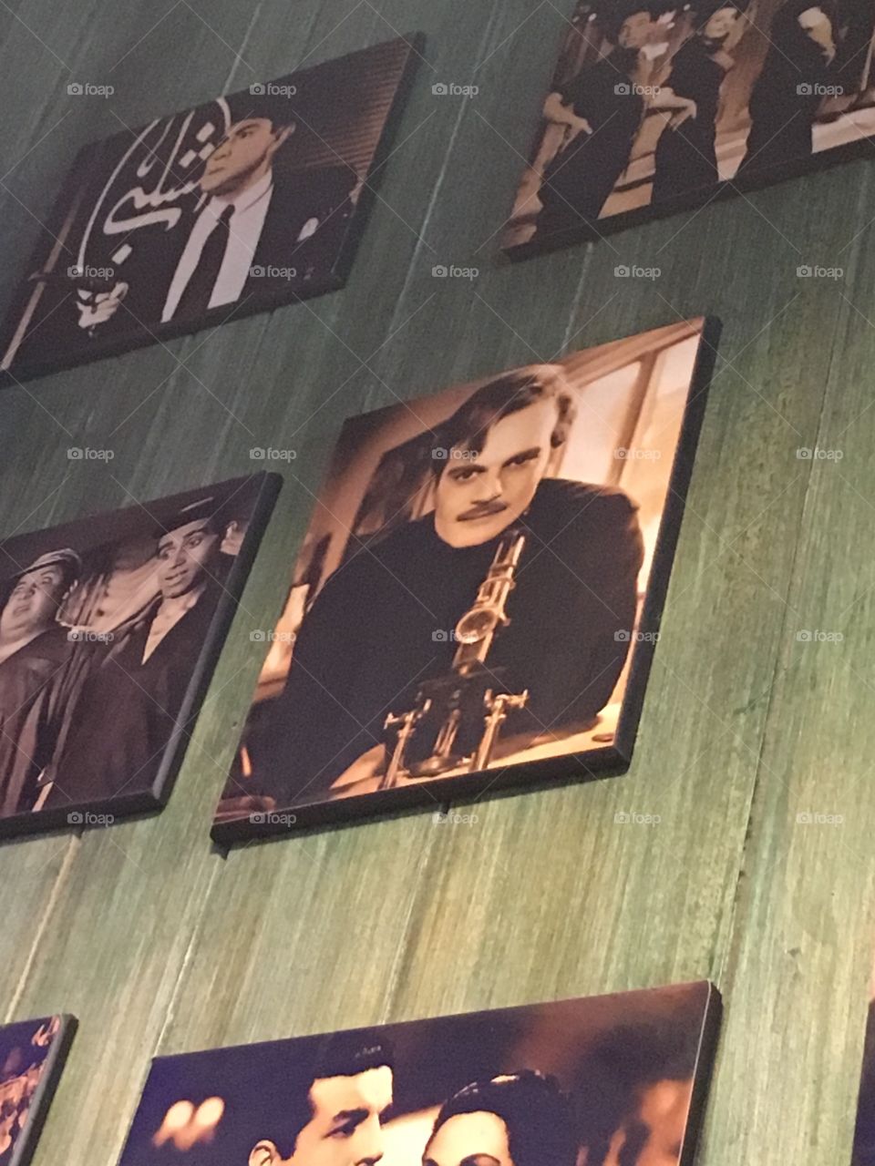 Omar Sharif on the wall