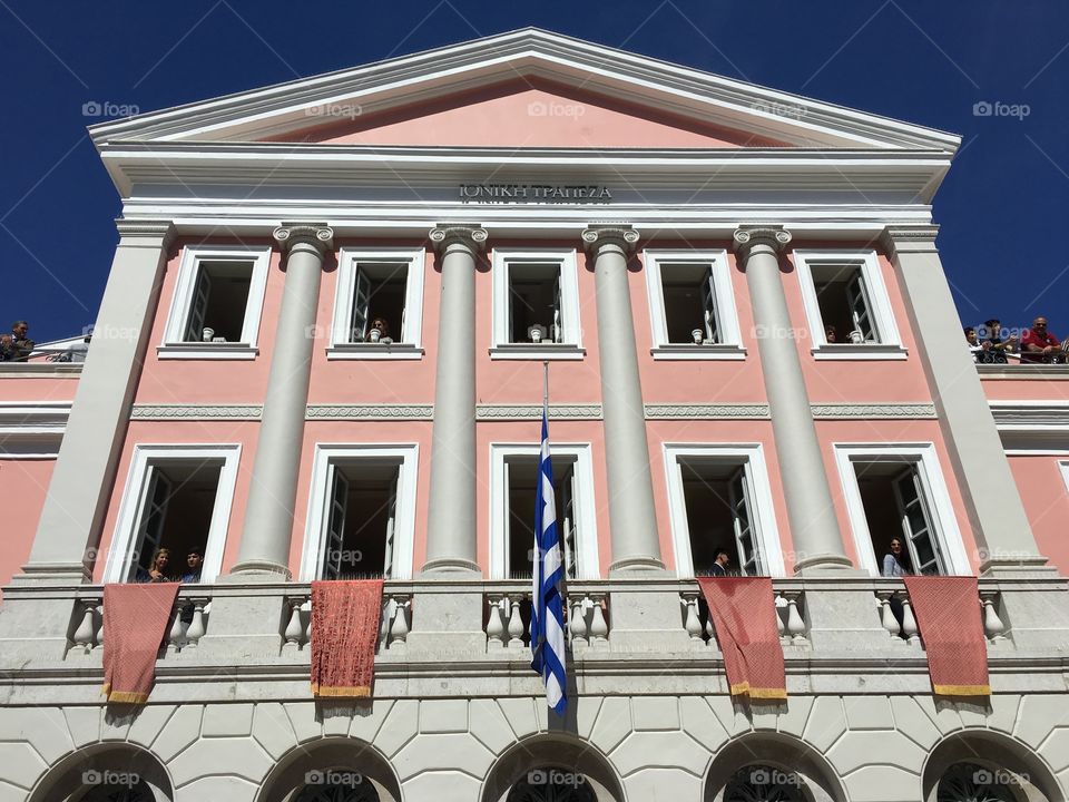 Throwing clay pots on Easter Saturday, Corfu Town, Greece