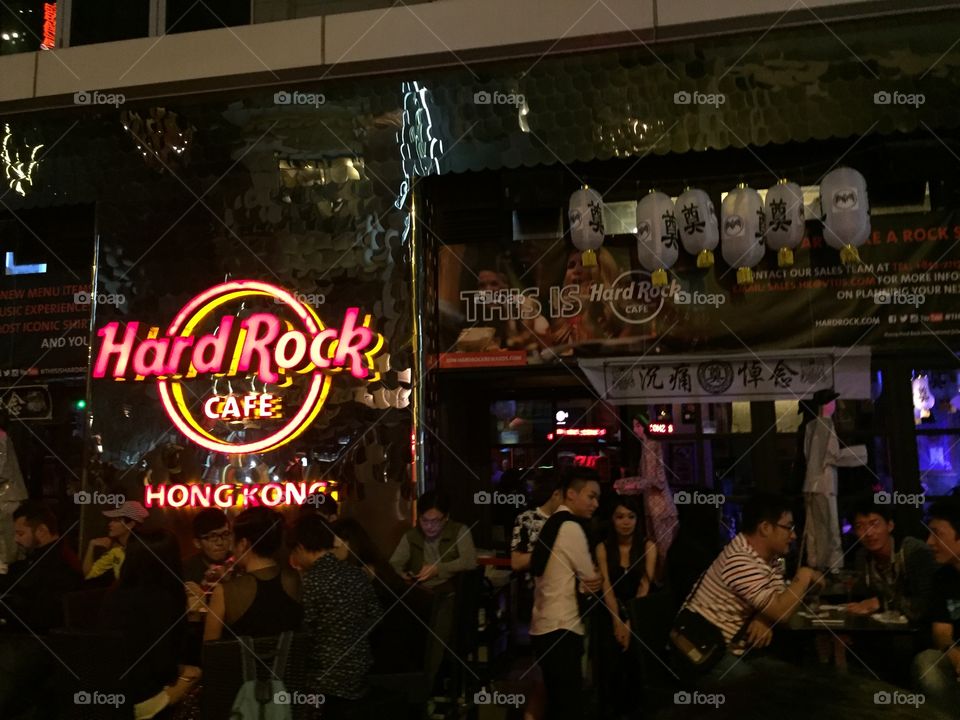 Halloween Hard Rock Cafe . Halloween Hong Kong Lan Kwai Fong