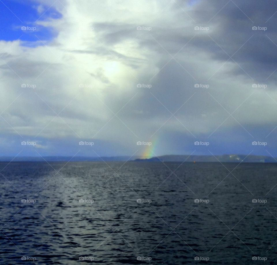 Macquarie Harbour rainbow