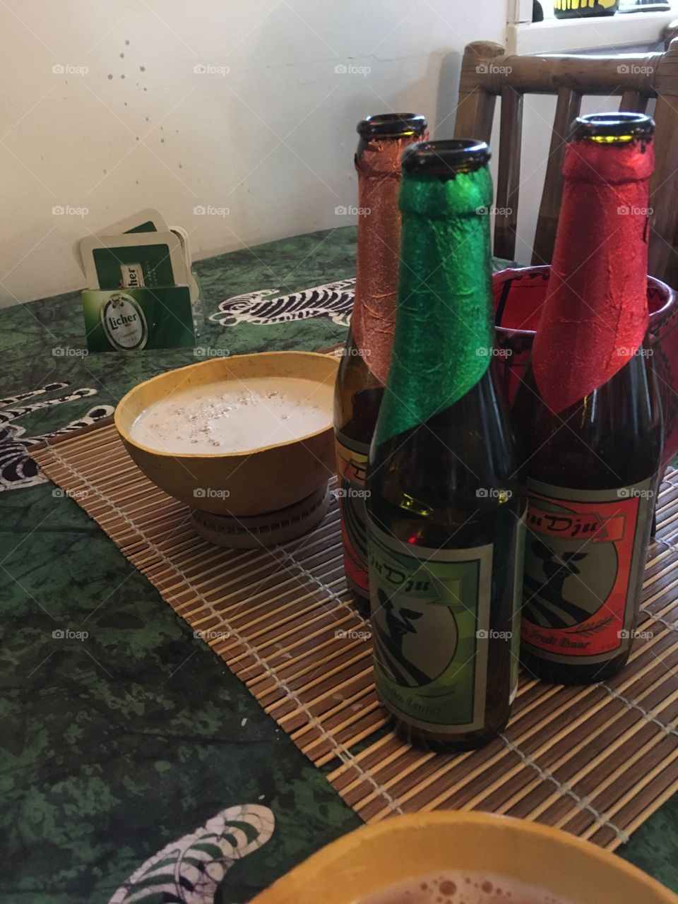 African beer with coconut