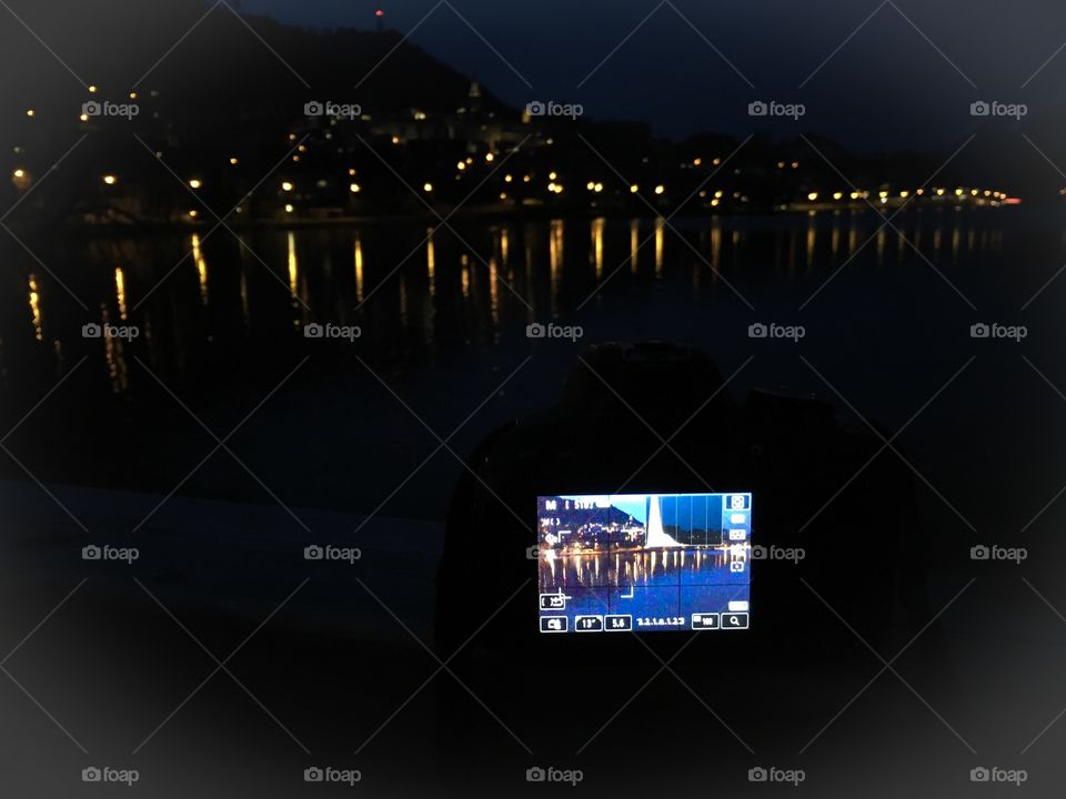 Night view through camera 