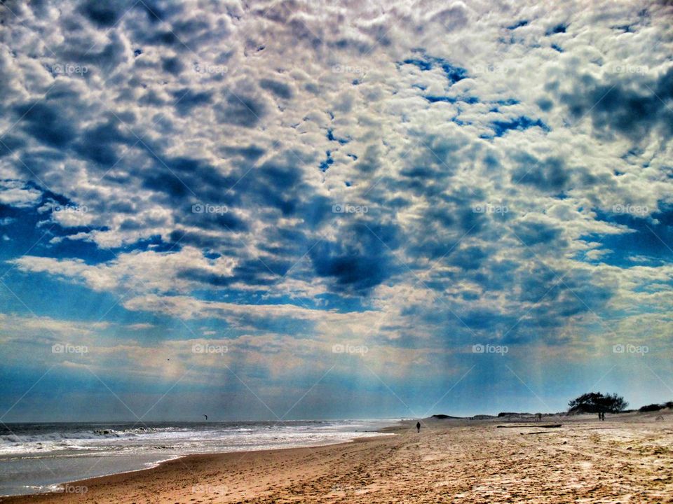 Clouds over sea