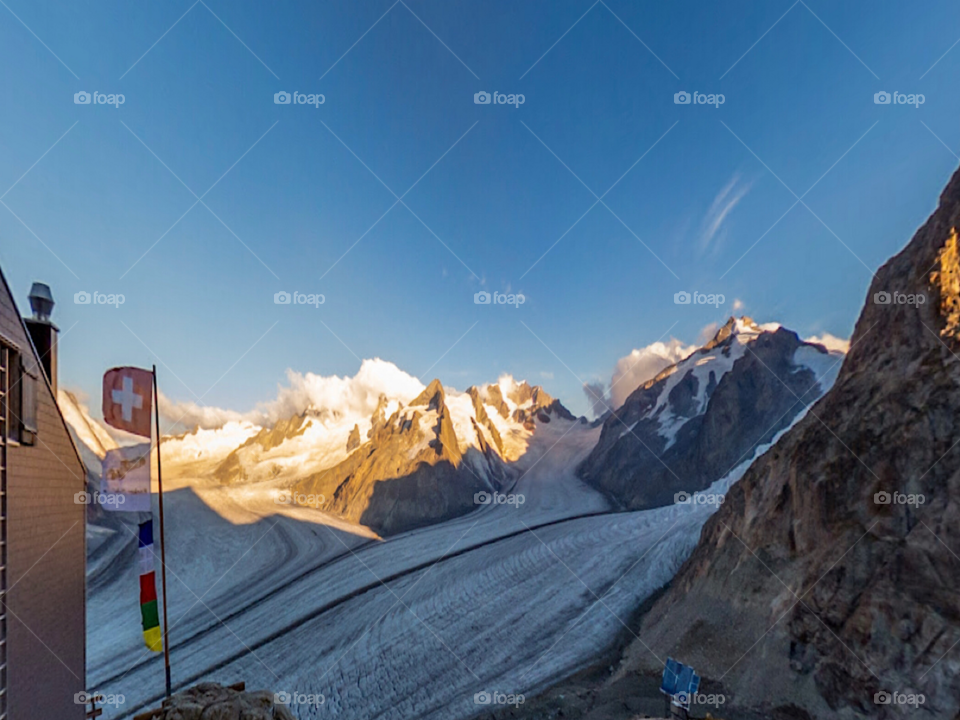 Amazing glaciers in Switzerland