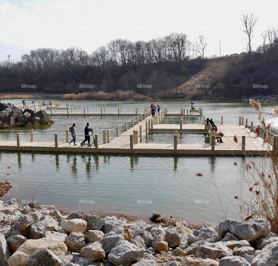 A rock quarry was turned into a nature preserve and outdoor park & activity center. It’s a great new place to explore! 