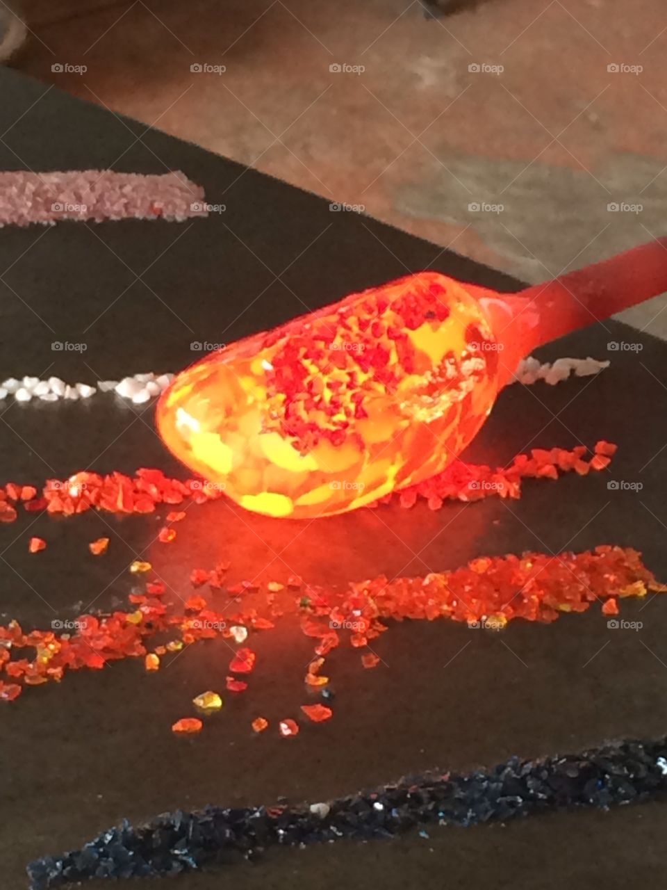 Blowing glass on the Oregon coast