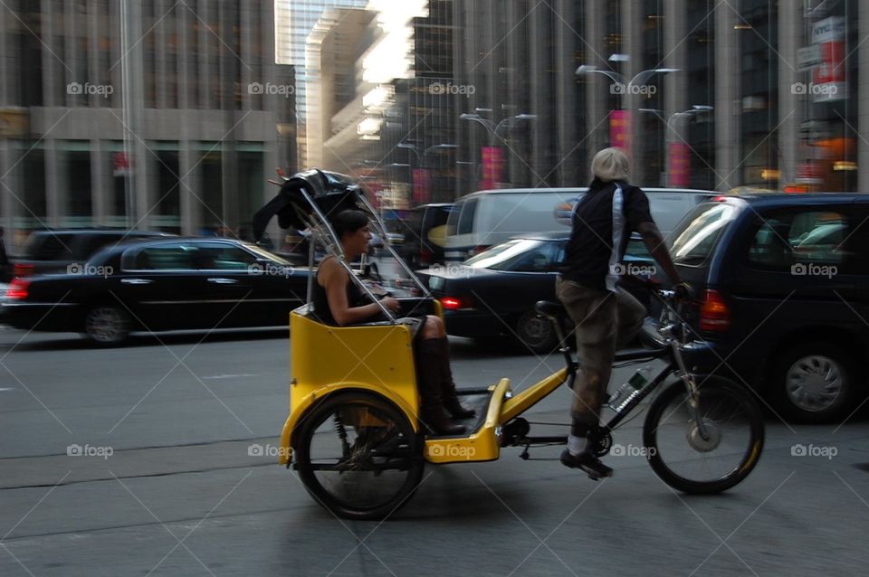 Tricycle in Manhattan 