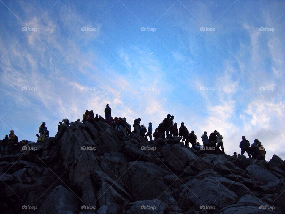 Hikers in Mt. Kota Kinabalu