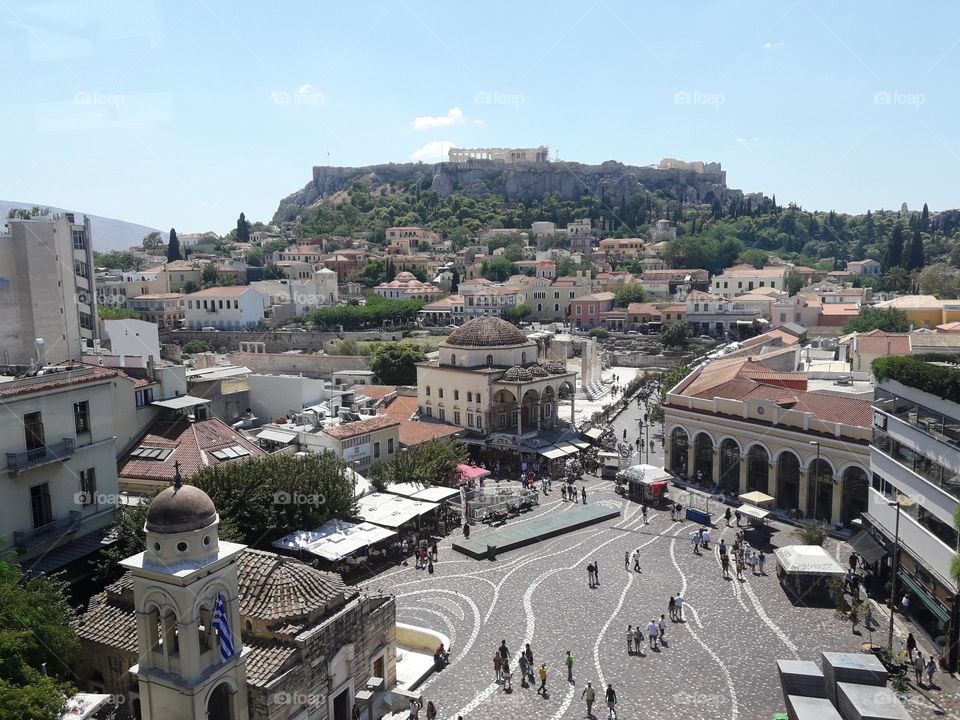 monastiraki acropolis view