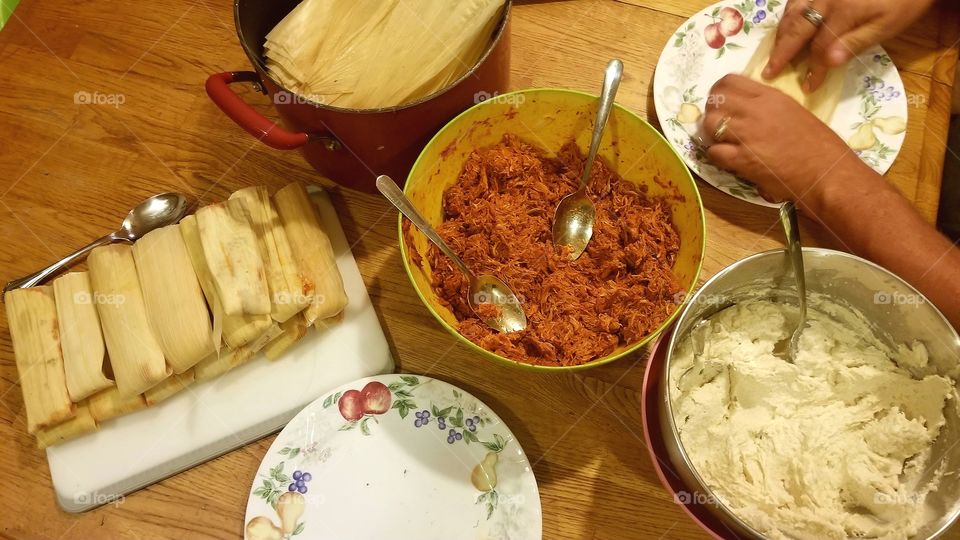 Tamale making