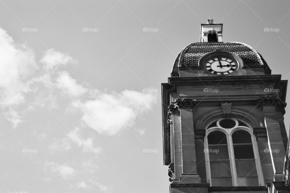 black and white architecture