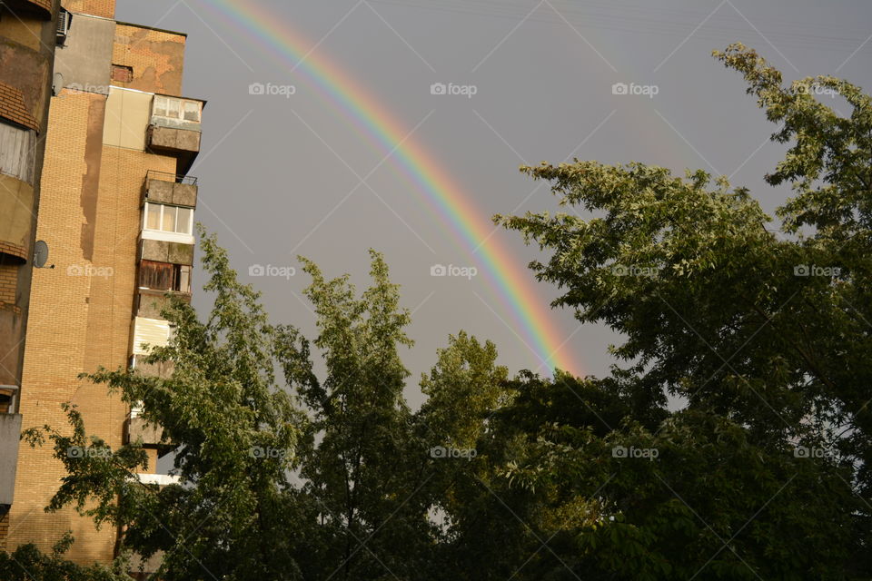 Rainbow, No Person, Sky, Landscape, Outdoors