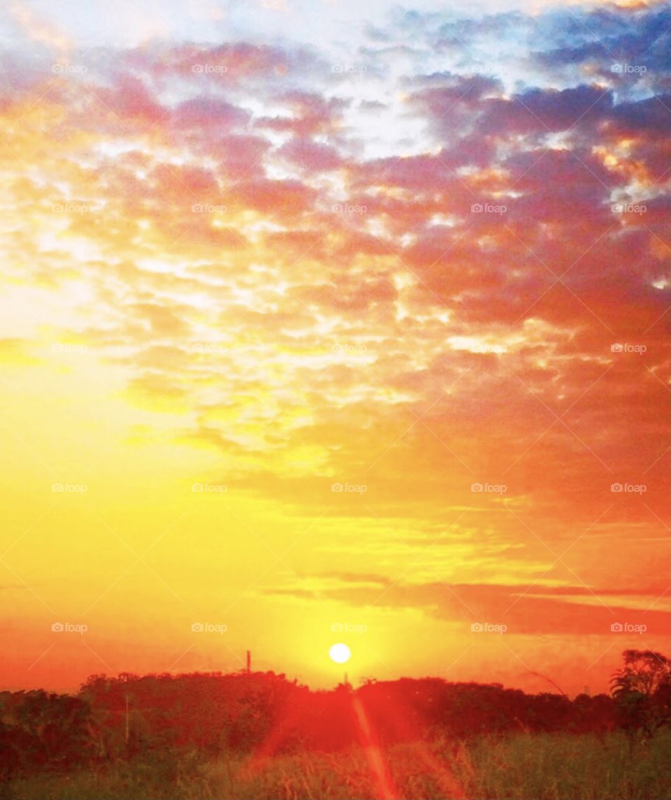 🇺🇸 The amazing sun in Brazil ! 🇧🇷 E quem disse que o Astro-Rei não daria ao menos um “bom dia” hoje? Olhem aí o Sol dando o seu alô! Pode brilhar e nos iluminar, amigo.