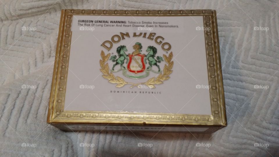 Don Diego Cigar Box. No story, just an empty cigar box. Watch for the upcycled version.