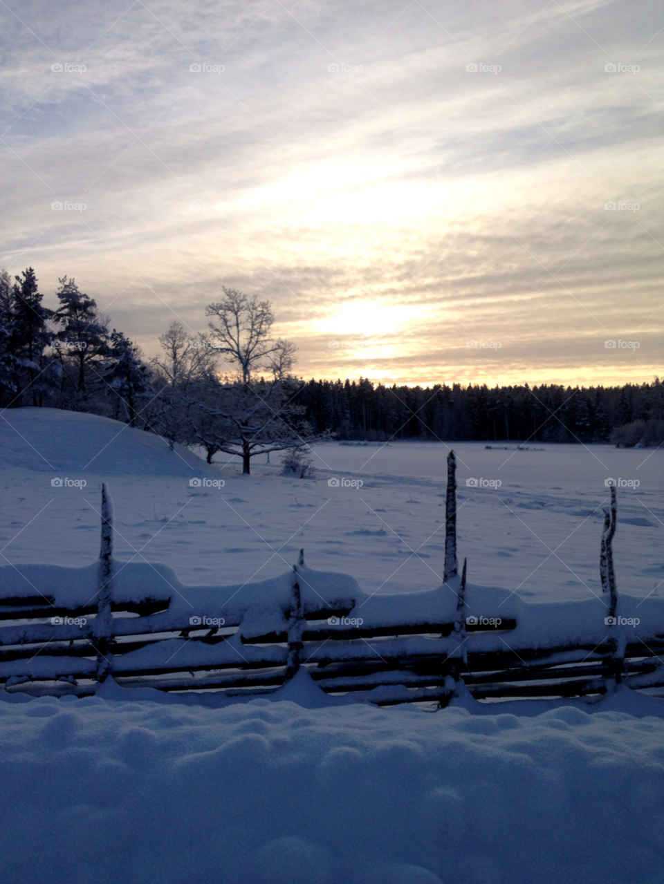 snow winter sky sweden by joosse_b