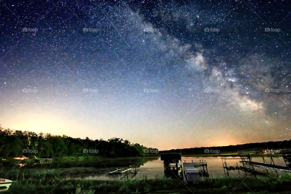 Milky Way at the lake 