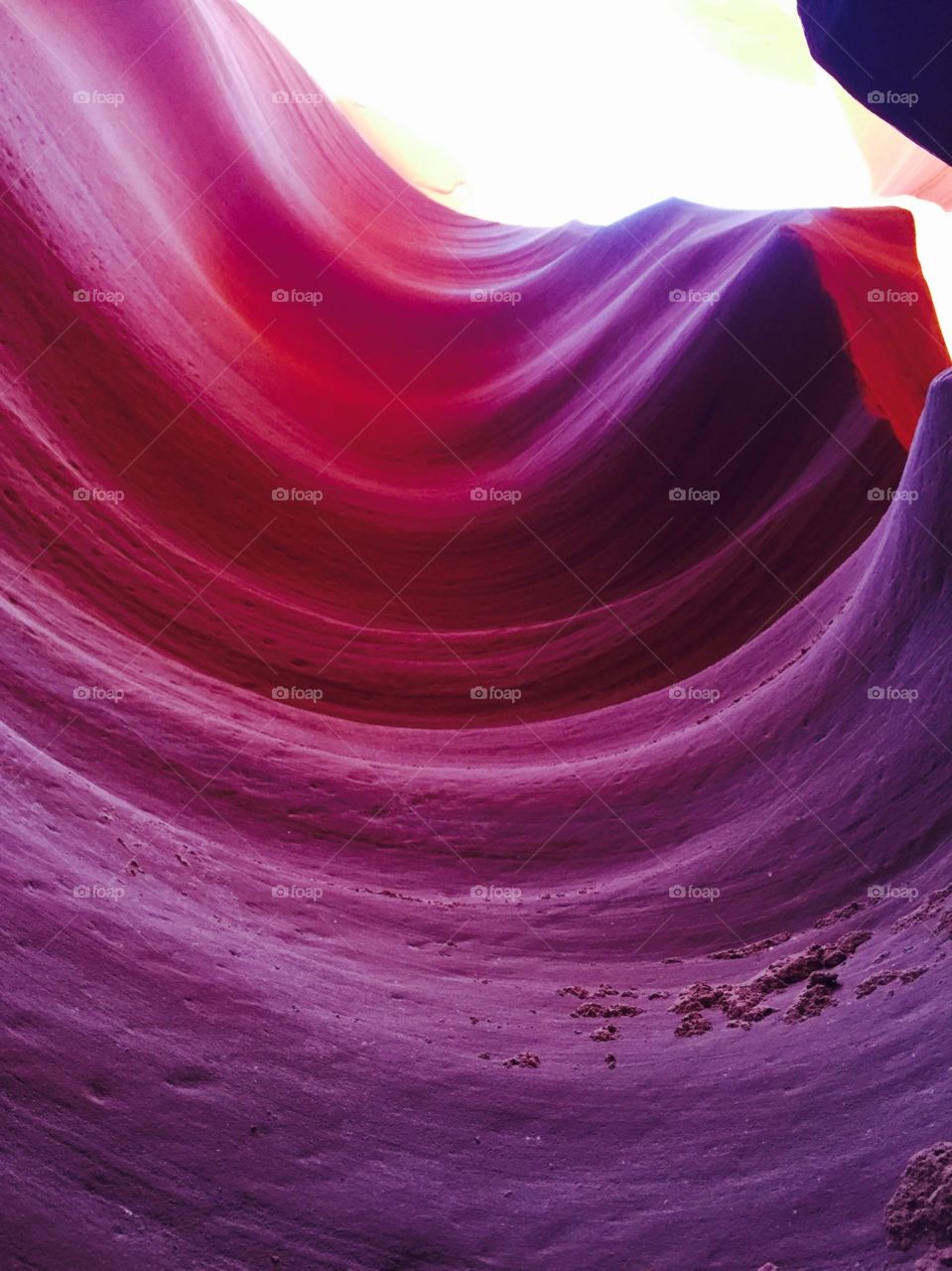 Lower Antelope Canyon, purple swirl