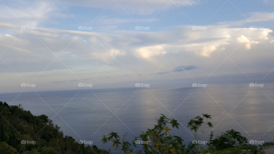 view from Taormina, Italy