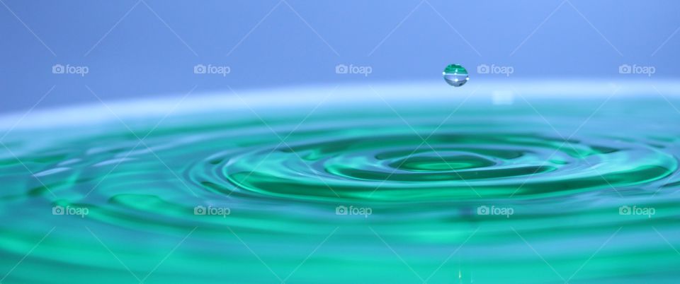 Close up of splashing water droplet