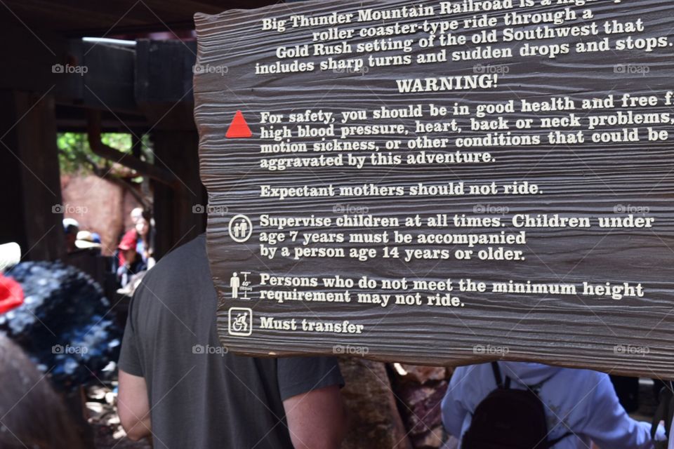 Disneyland|Warning Sign|