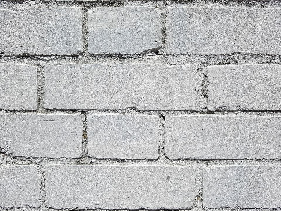 Close-up of white brick wall