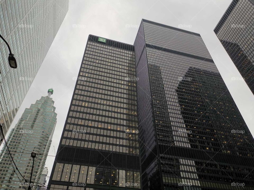 Toronto financial district 