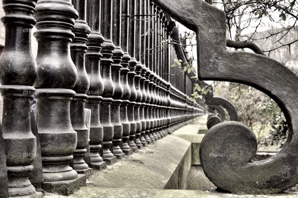 black london perspective railings by zedstar