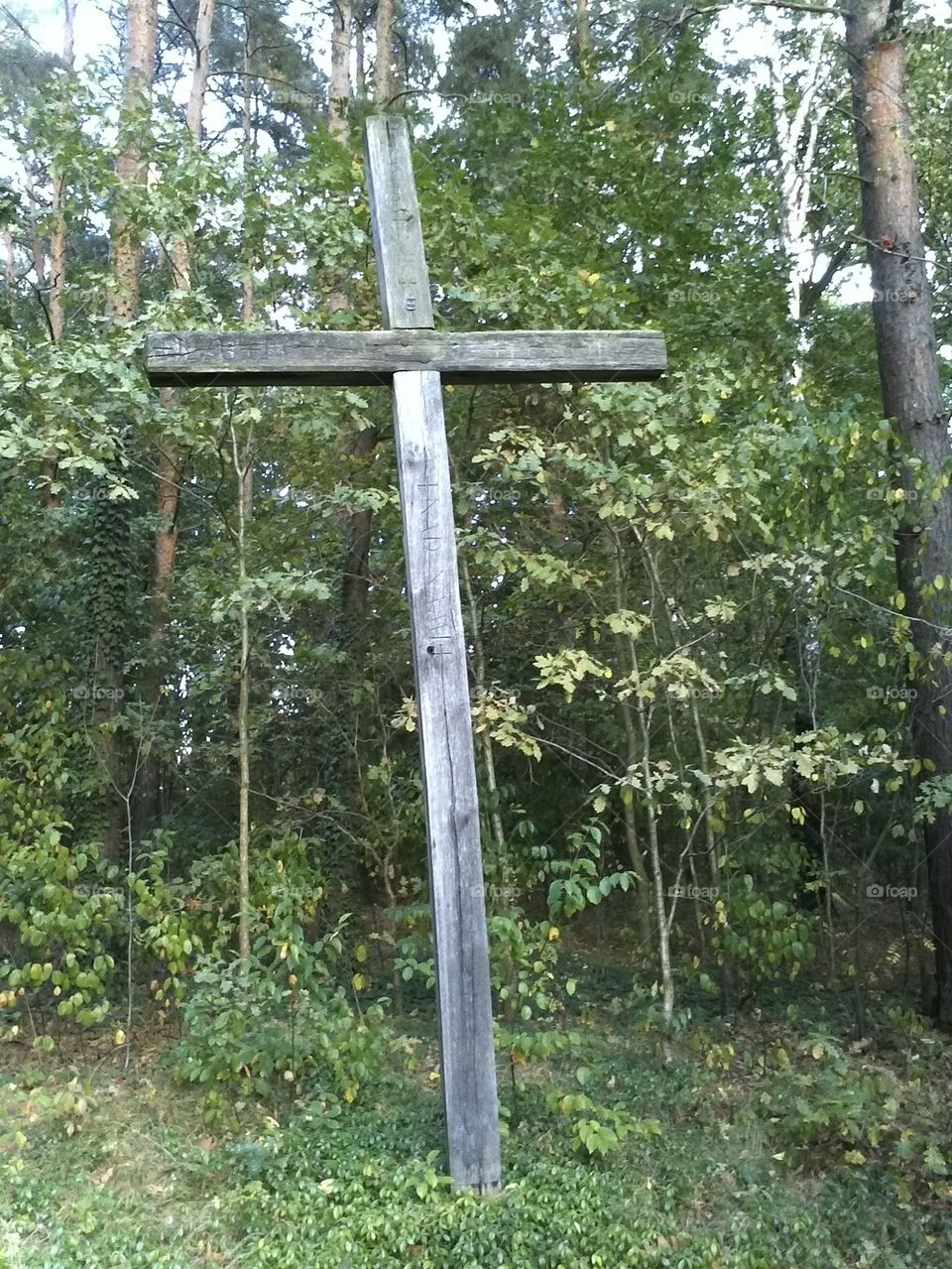 Old wooden cross