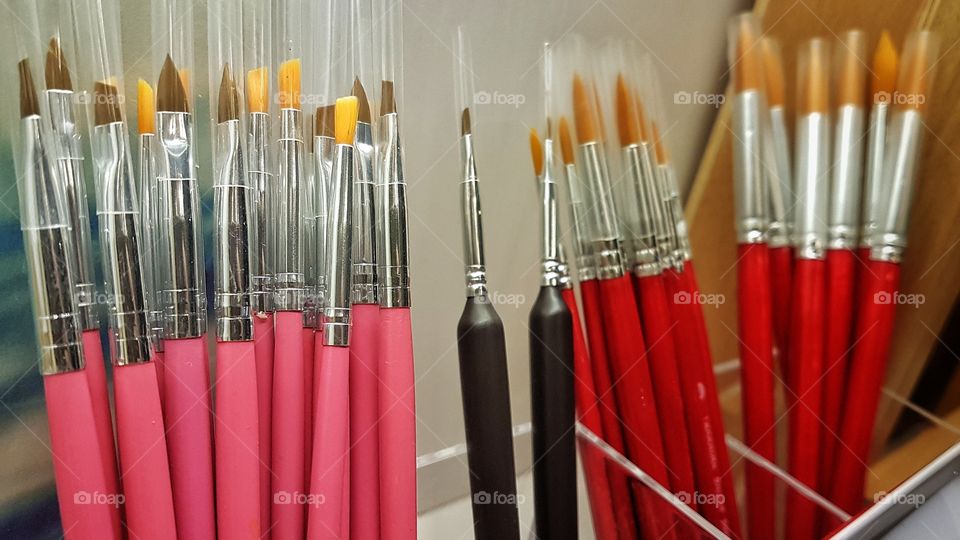 watercolor round brushes