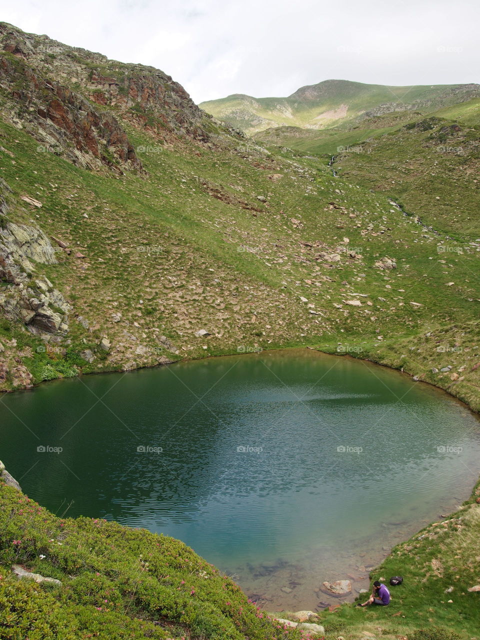 Scenic view of devil's pond