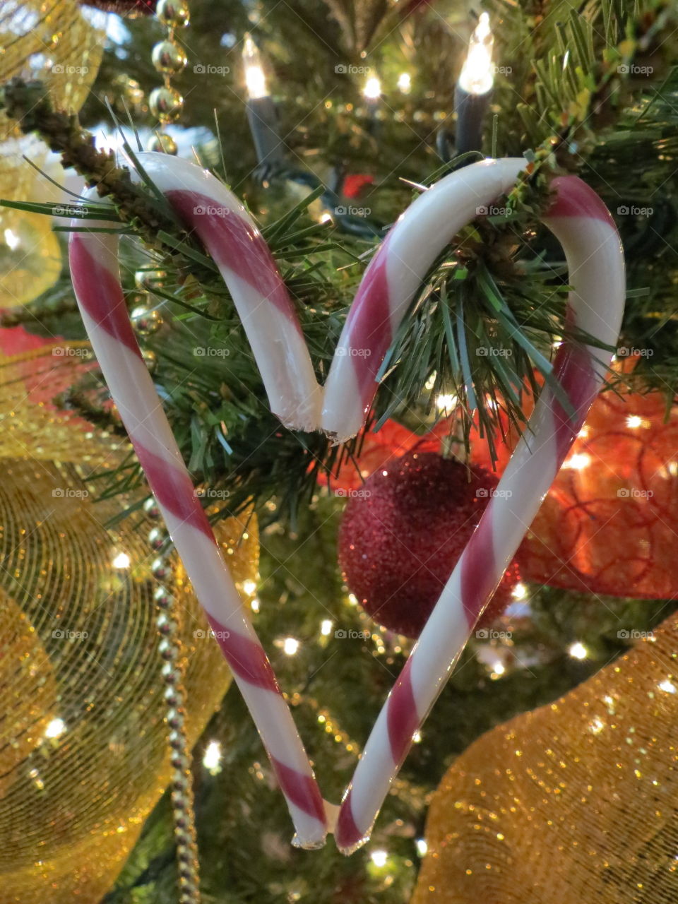 Candy cane heart.