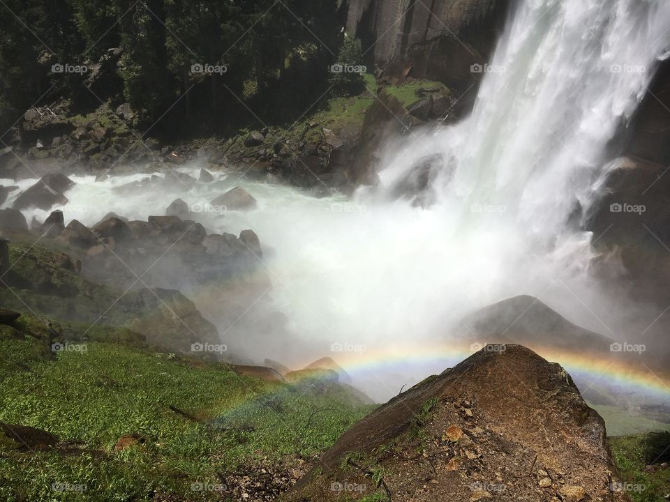 Waterfall & rainbow