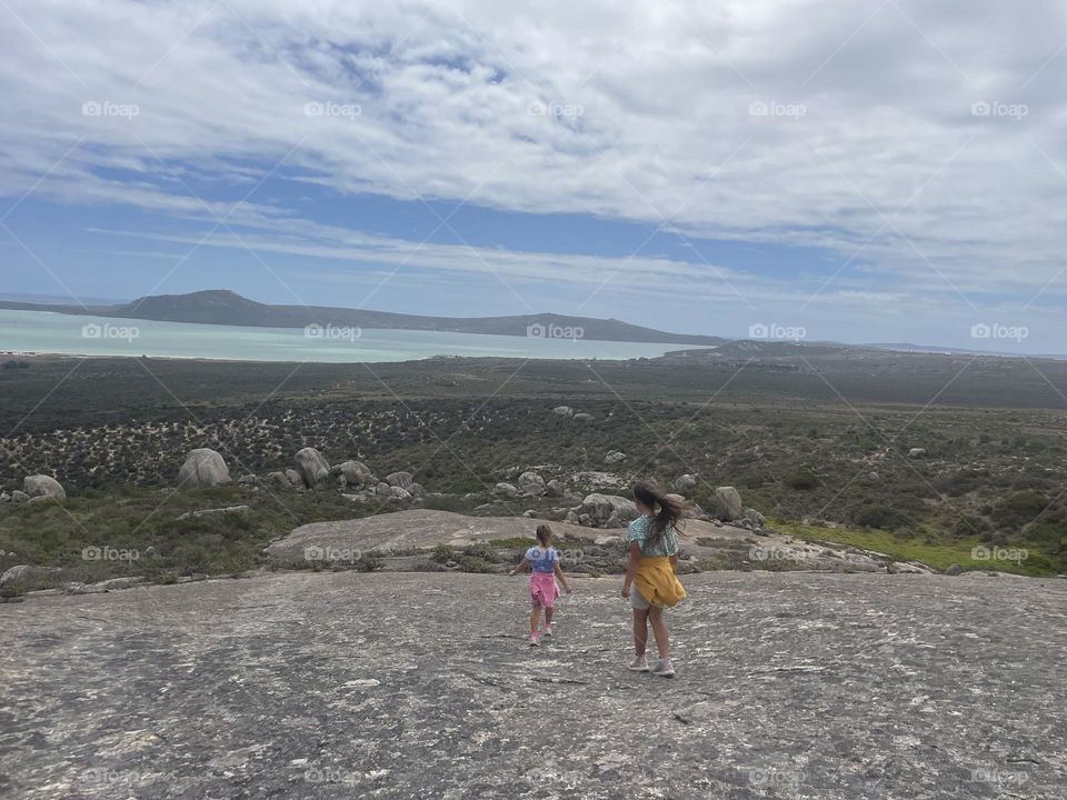 Running into the arms of nature. 