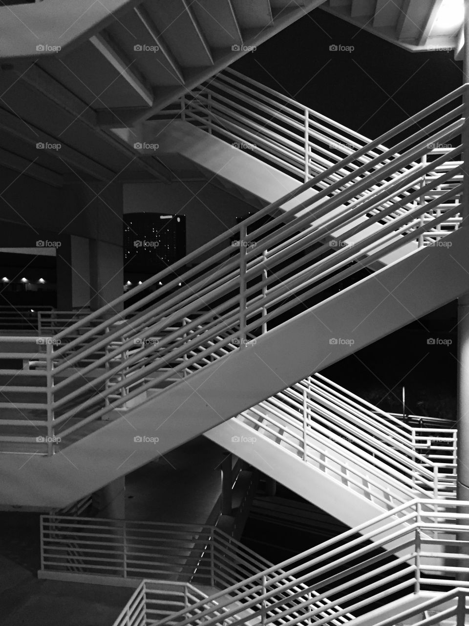 Interesting staircase on downtown Phoenix parking garage.