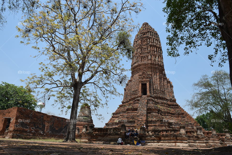 Ancient remains in temple. Ancient remains in temple