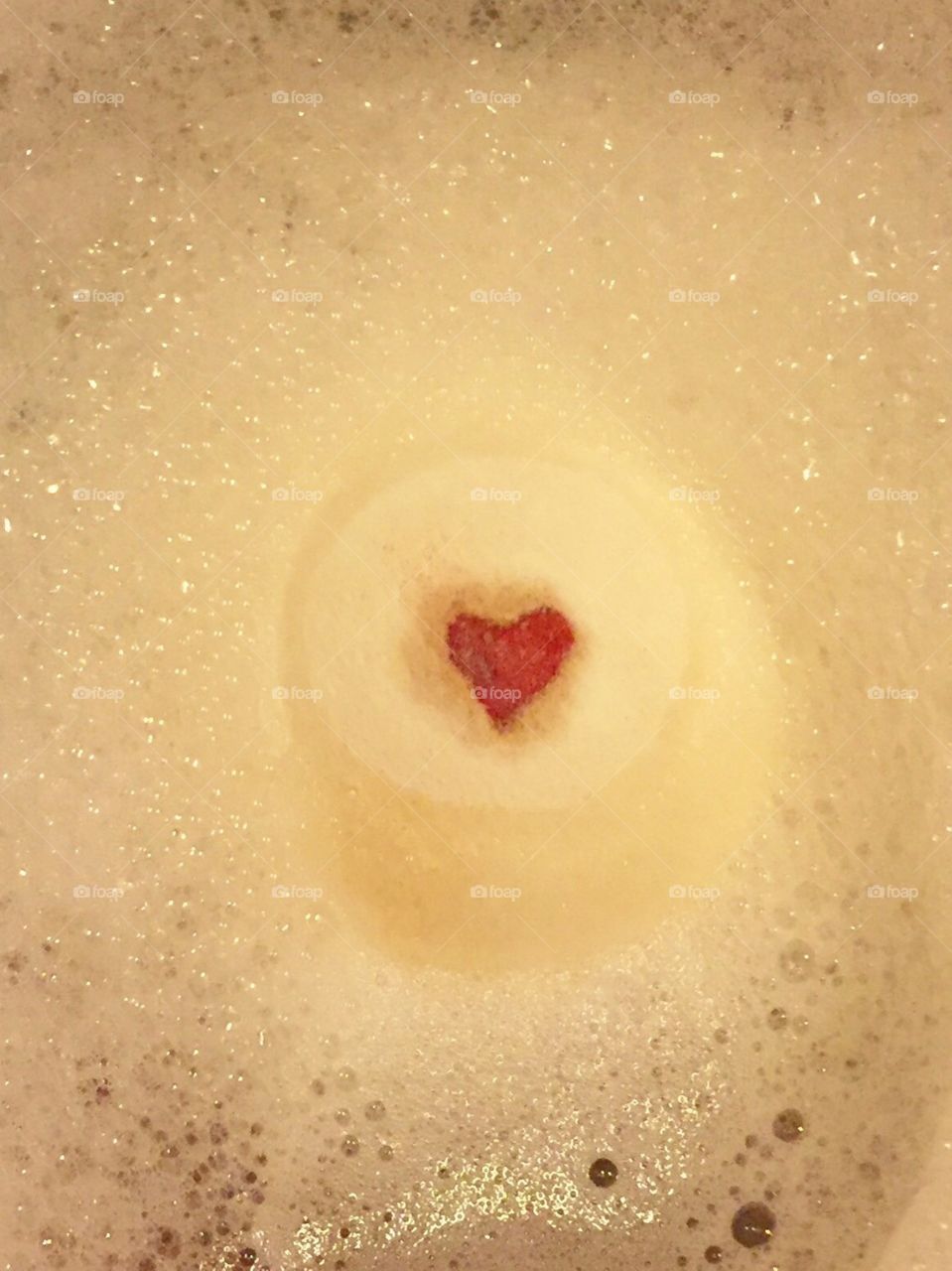 A F d Heart in the Bubble Bath