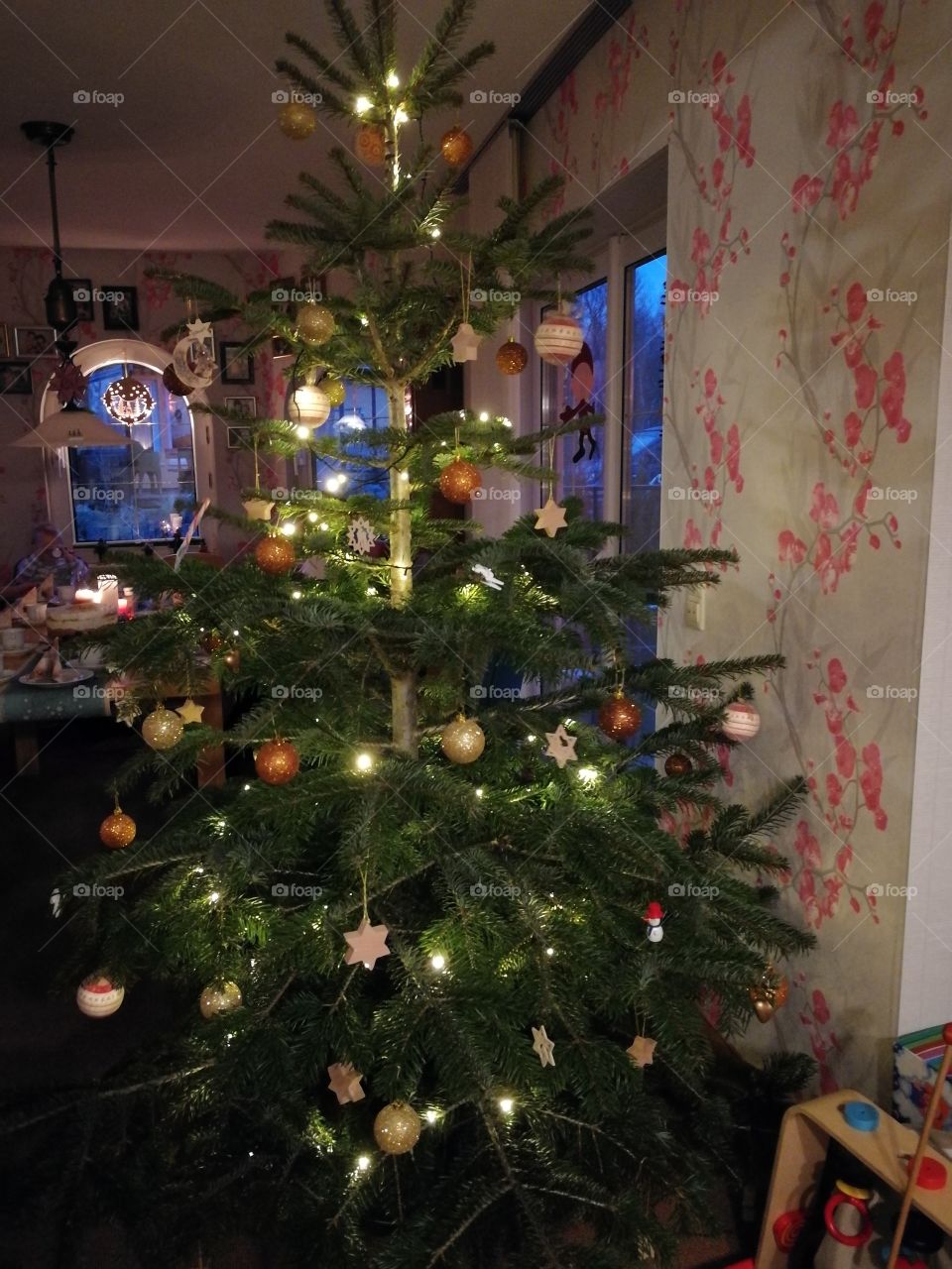 Colorful christmas tree