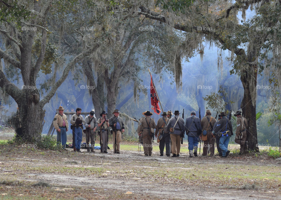 Civil War reenactment Mt Dora Florida