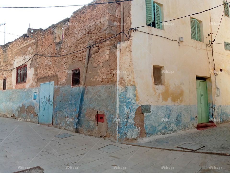 Old building in village Bhalil of morocco