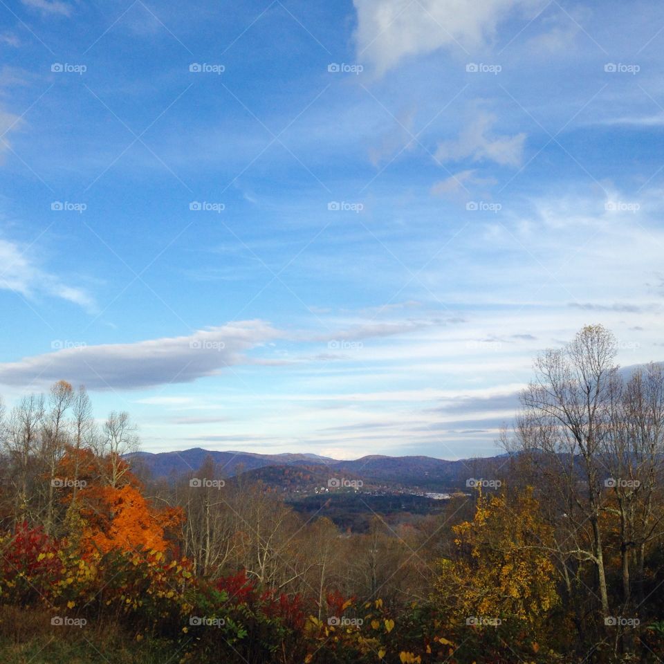 Blue Ridge Mountains. View from the blue ridge parkway. 