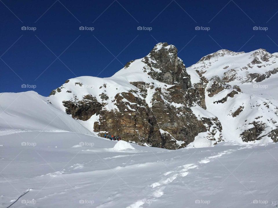 A mountrain peak in italy
