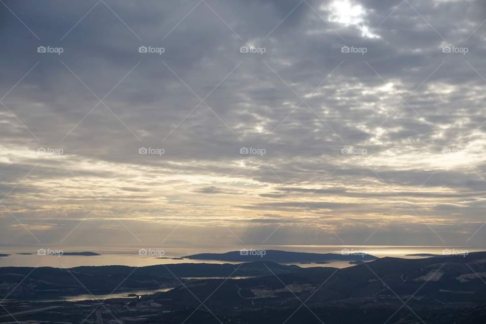 Trogir City from Croatia window Malinska