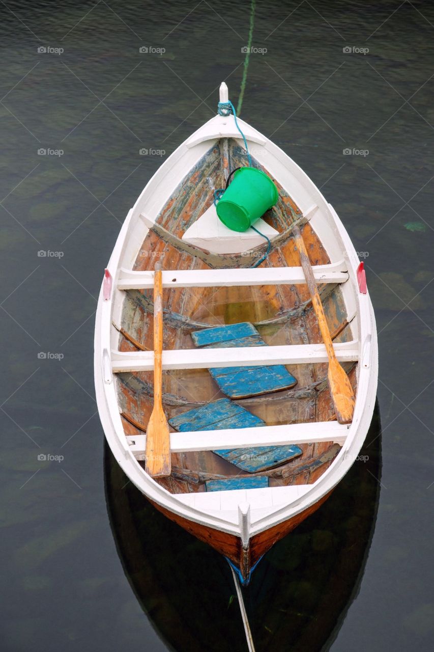 Empty canoe 